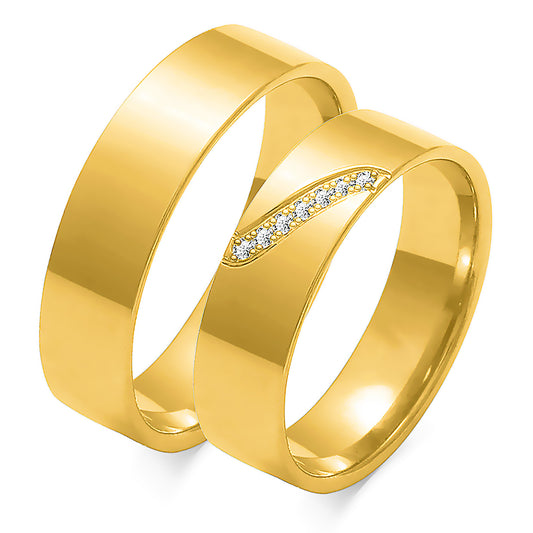 Odalina 6.00 mm + 6.00 mm - 0,063 ct. Diamanten