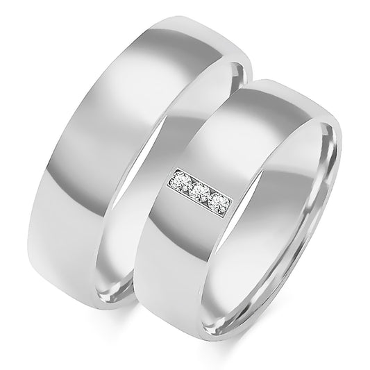 Olivianne 5.50 mm + 5.50 mm - 0,042 ct. Diamanten