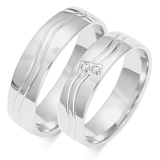 Orlinda Rose 5.00 mm + 5.00 mm - 0,028 ct. Diamanten