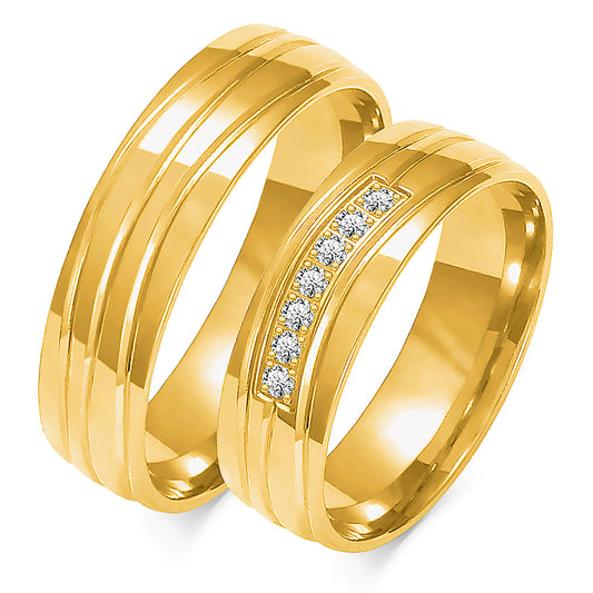 Palissia 6.00 mm + 6.00 mm - 0,098 ct. Diamanten