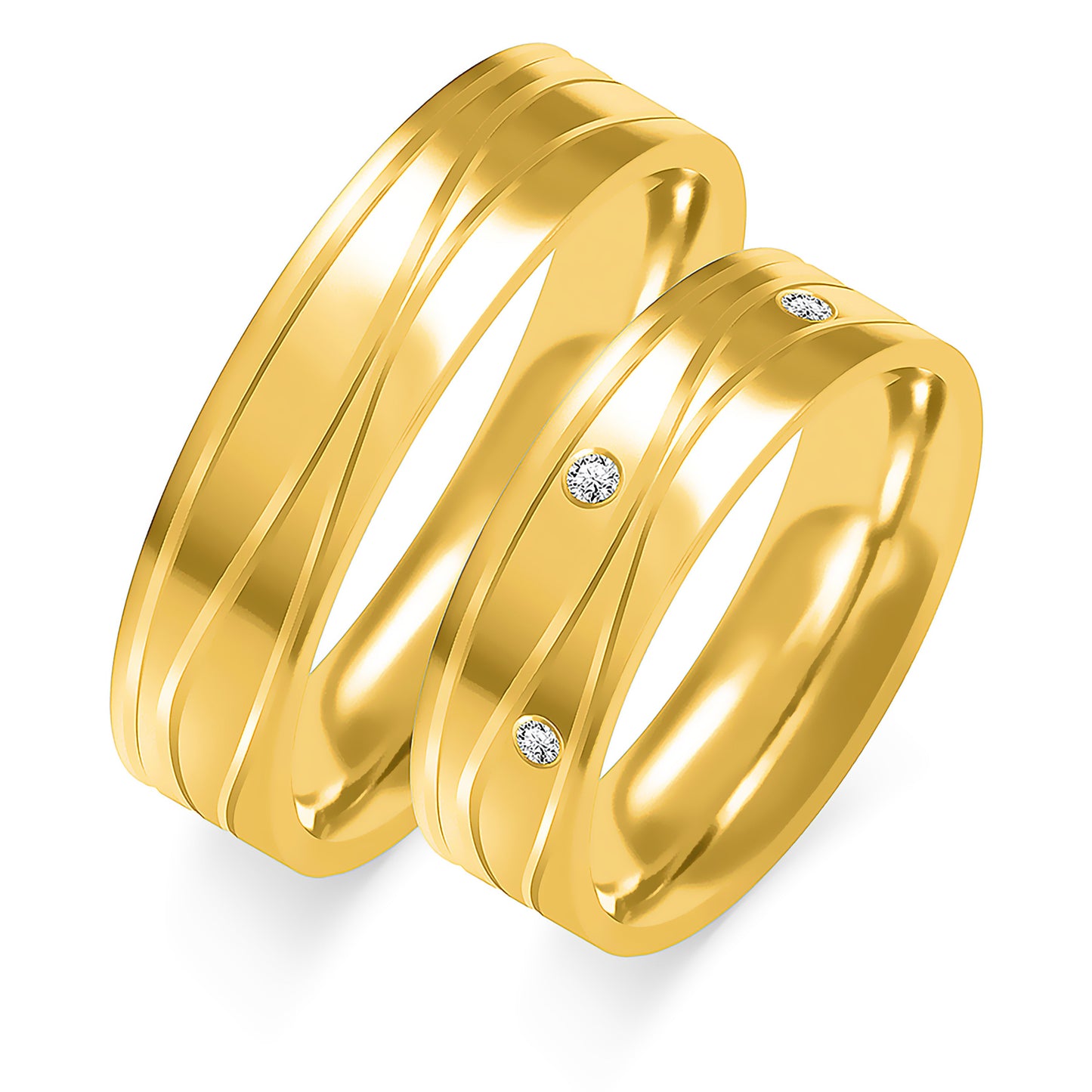Rosalinde 5.50 mm + 5.50 mm - 0,042 ct. Diamanten