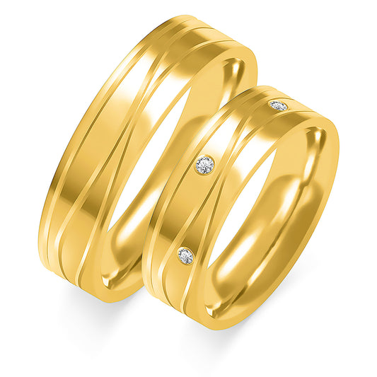 Rosalinde 5.50 mm + 5.50 mm - 0,042 ct. Diamanten