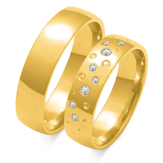 Rosavina 5.50 mm + 5.50 mm - 0,113 ct. Diamanten