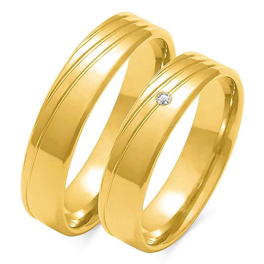 Sorella 5.00 mm + 5.00 mm - 0,014 ct. Diamanten