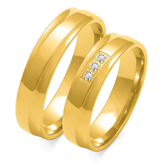 Sylviana 5.00 mm + 5.00 mm - 0,042 ct. Diamanten