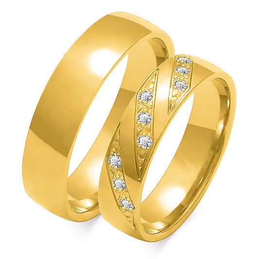 Tatienne 5.00 mm + 5.00 mm - 0,126 ct. Diamanten