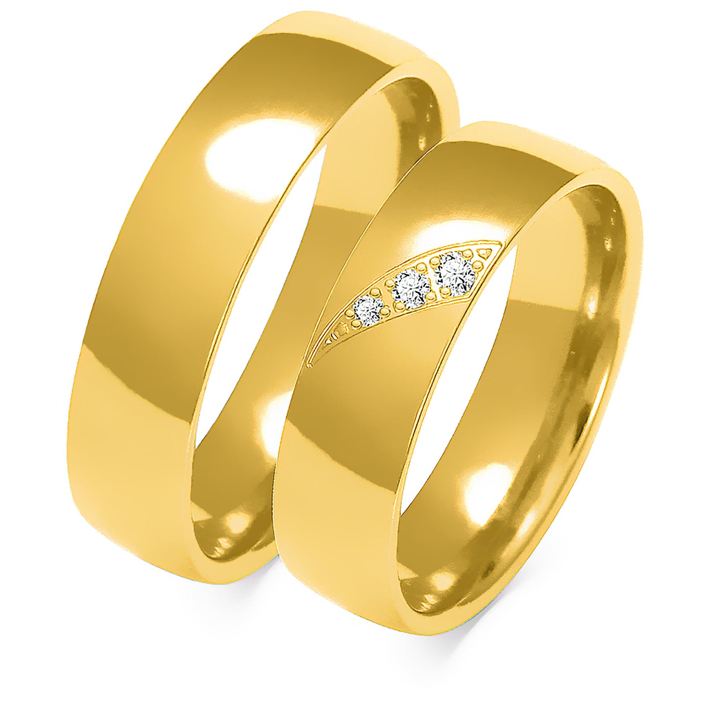 Urbana Rose 5.50 mm + 5.50 mm - 0,037 ct. Diamanten