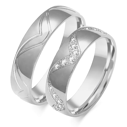 Zaira 5.50 mm + 5.50 mm - 0,37 ct. Diamanten