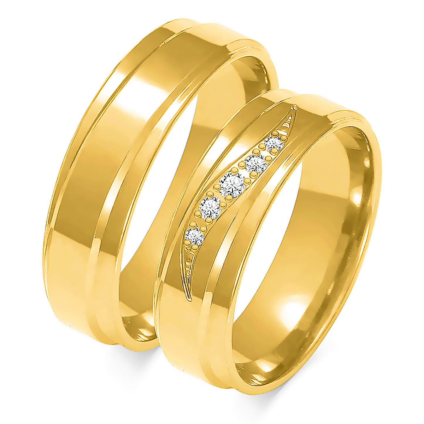 Adalina 6.00 mm + 6.00 mm - 0,068 ct. Diamanten