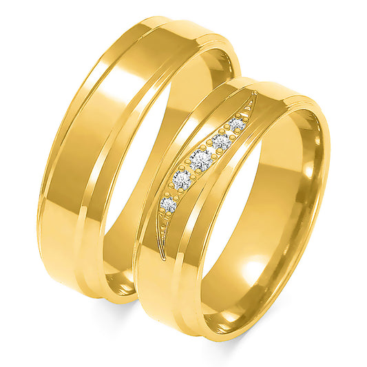 Adalina 6.00 mm + 6.00 mm - 0,068 ct. Diamanten