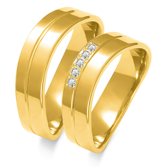 Alara 7.70 mm + 7.70 mm - 0,07 ct. Diamanten