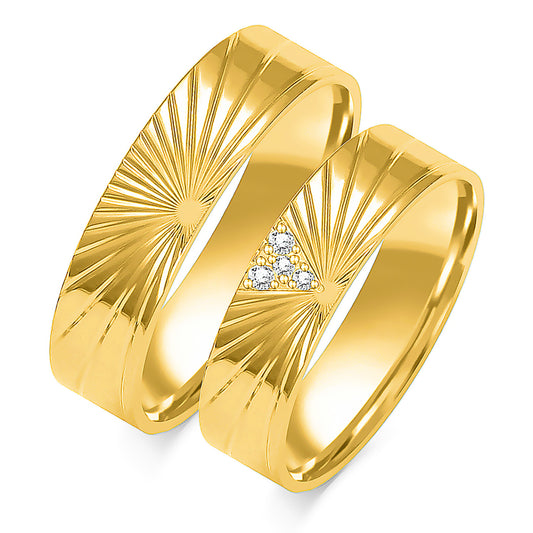 Anselia 5.50 mm + 5.50 mm - 0,036 ct. Diamanten