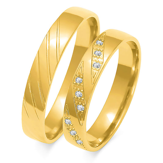 Aureline 4.00 mm + 4.00 mm - 0,081 ct. Diamanten