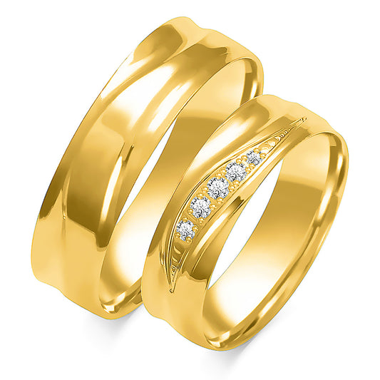 Althea 6.00 mm + 6.00 mm - 0,081 ct. Diamanten