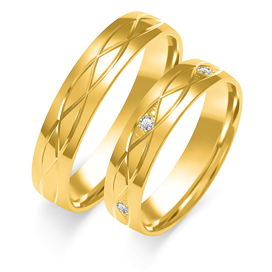 Anabelle 4.50 mm + 4.50 mm - 0,042 ct. Diamanten