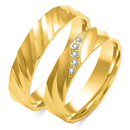 Arabesque 5.00 mm + 5.00 mm - 0,06 ct. Diamanten