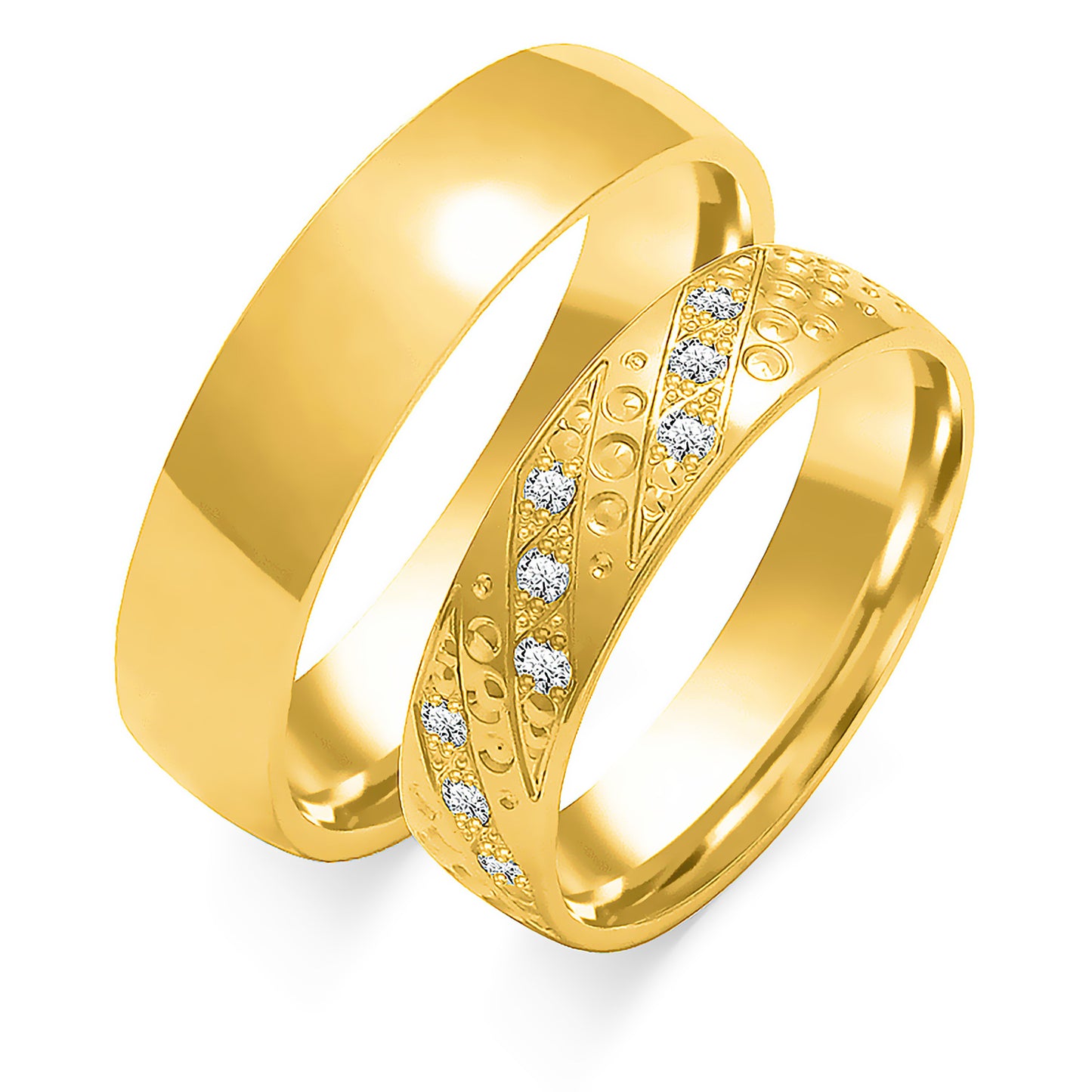 Arcadia 5.00 mm + 5.00 mm - 0,126 ct. Diamanten