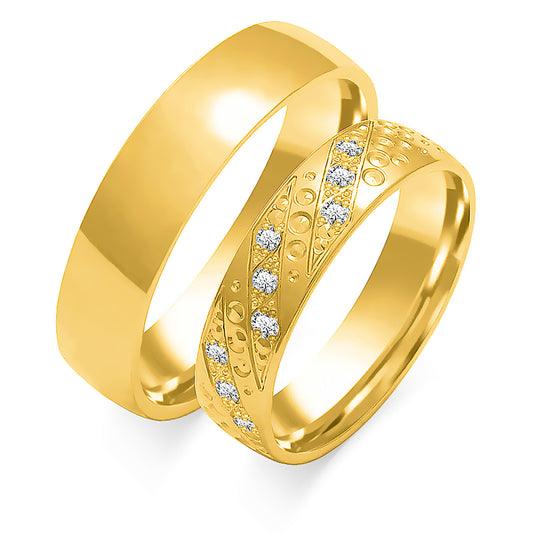 Arcadia 5.00 mm + 5.00 mm - 0,126 ct. Diamanten