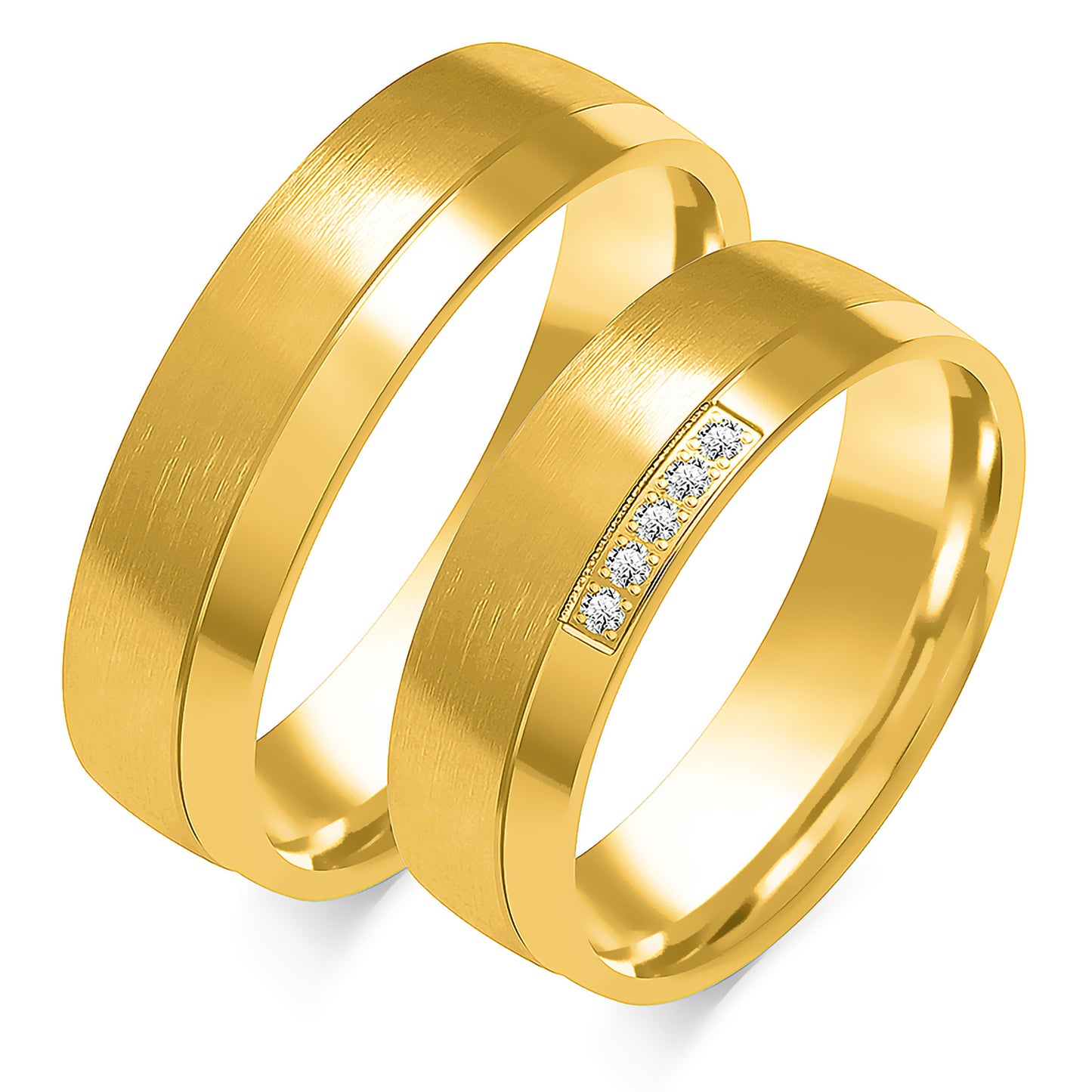 Avalora 6.00 mm + 6.00 mm - 0,045 ct. Diamanten