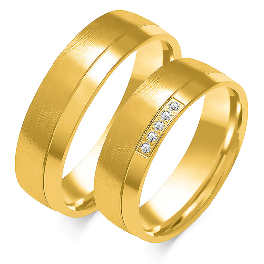 Avalora 6.00 mm + 6.00 mm - 0,045 ct. Diamanten