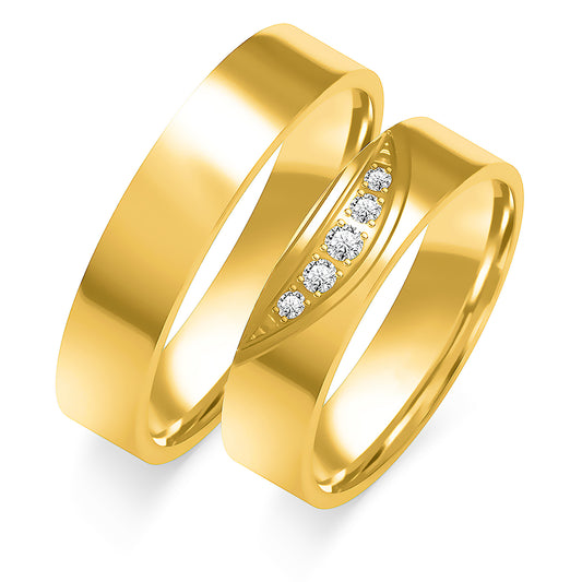 Celandine 5.00 mm + 5.00 mm - 0,068 ct. Diamanten