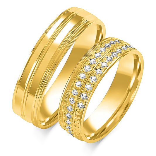 Coralise 5.50 mm + 5.50 mm - 0,513 ct. Diamanten