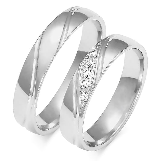 Delphine 4.50 mm + 4.50 mm - 0,068 ct. Diamanten