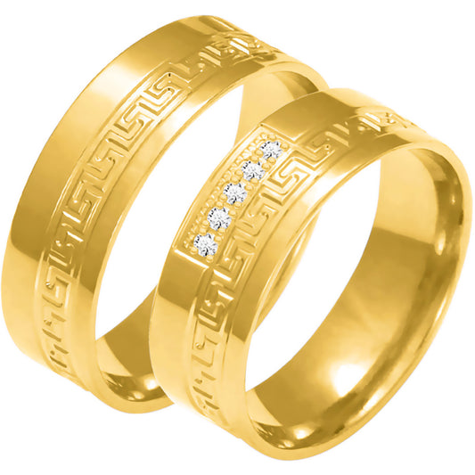Divinia 6.00 mm + 6.00 mm - 0,045 ct. Diamanten