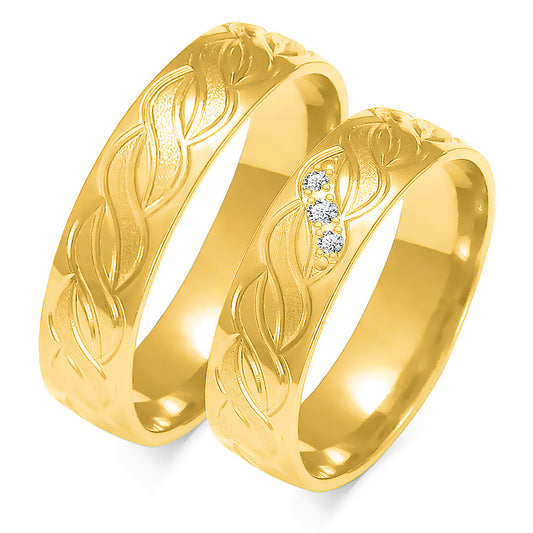 Elariana 5.50 mm + 5.50 mm - 0,032 ct. Diamanten