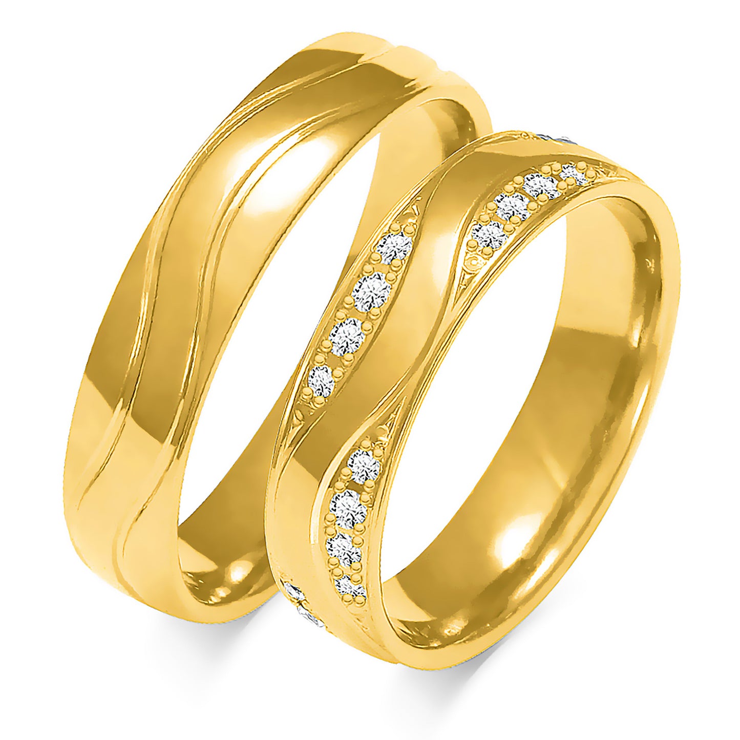 Esmaria 5.00 mm + 5.00 mm - 0,368 ct. Diamanten