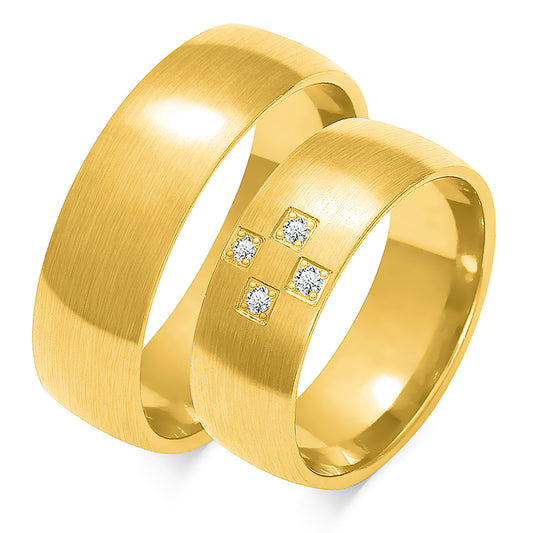Evadelle 7.00 mm + 7.00 mm - 0,056 ct. Diamanten