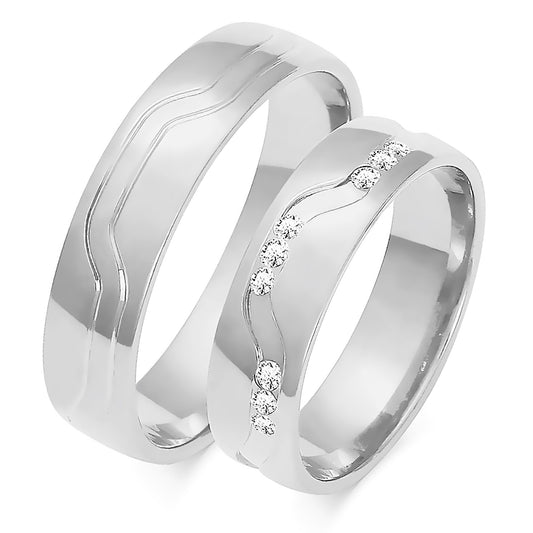 Fayelette 5.50 mm + 5.50 mm - 0,126 ct. Diamanten