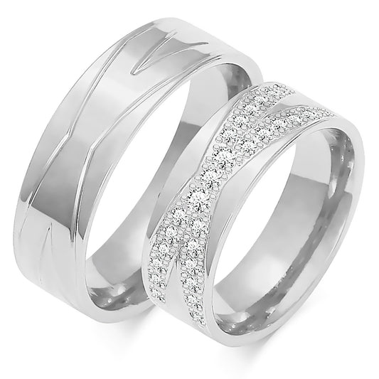 Fiadora 6.00 mm + 6.00 mm - 0,404 ct. Diamanten