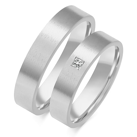 Fioraluna 5.00 mm + 5.00 mm - 0,065 ct. Diamanten