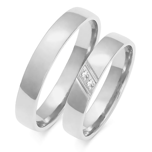 Heliora 4.00 mm + 4.00 mm - 0,028 ct. Diamanten