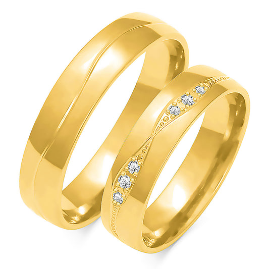 Isalina 5.00 mm + 5.00 mm - 0,08 ct. Diamanten