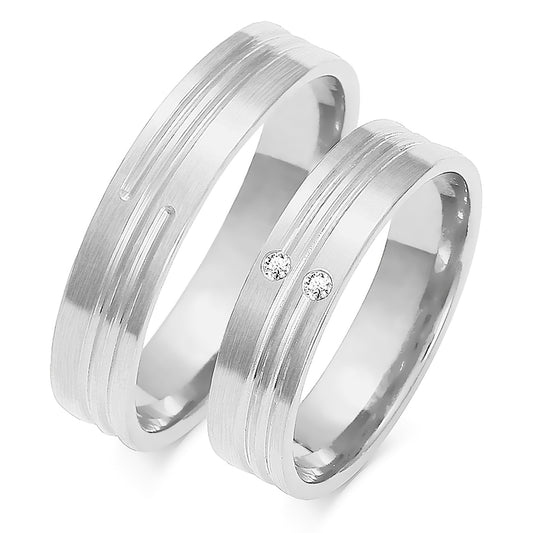 Ismeria 5.00 mm + 5.00 mm - 0,028 ct. Diamanten