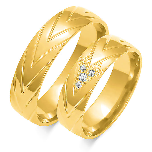 Kalindra 6.00 mm + 6.00 mm - 0,059 ct. Diamanten