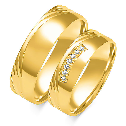 Katalina 5.50 mm + 5.50 mm - 0,063 ct. Diamanten