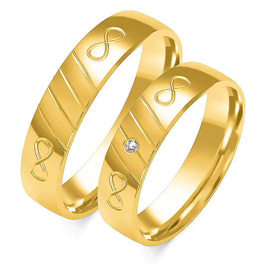 Larisse 5.00 mm + 5.00 mm - 0,014 ct. Diamanten