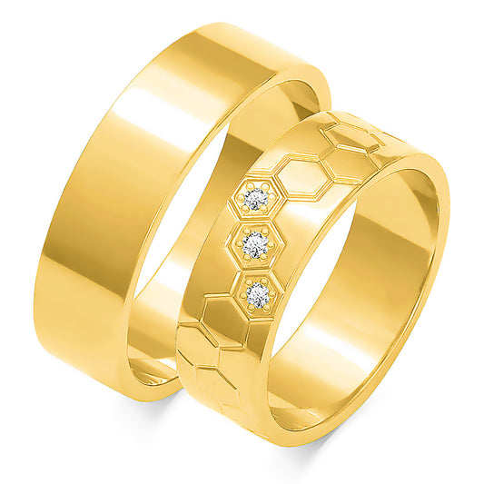 Lirianne 6.00 mm + 6.00 mm - 0,042 ct. Diamanten