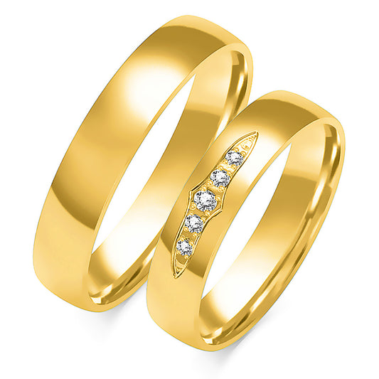 Lissandra 4.50 mm + 4.50 mm - 0,068 ct. Diamanten