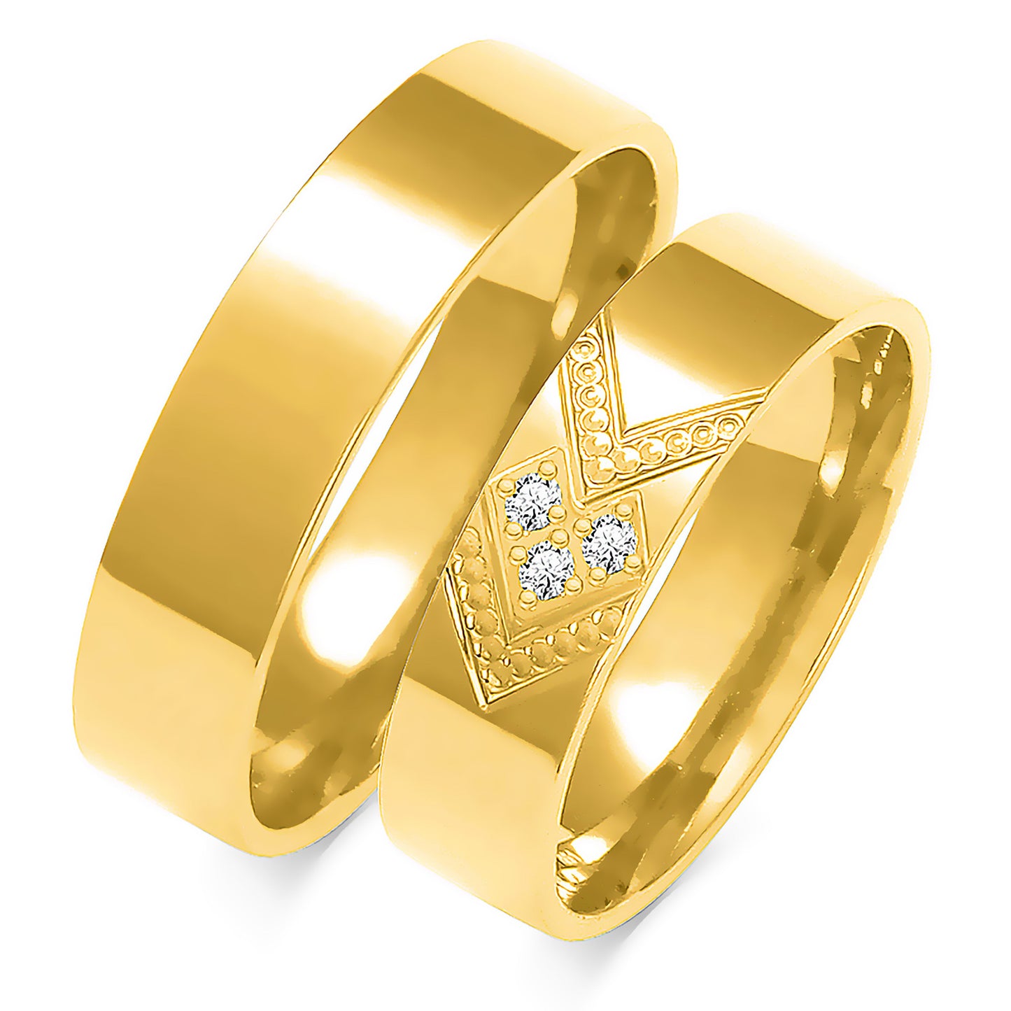 Lumaria 5.50 mm + 5.50 mm - 0,042 ct. Diamanten