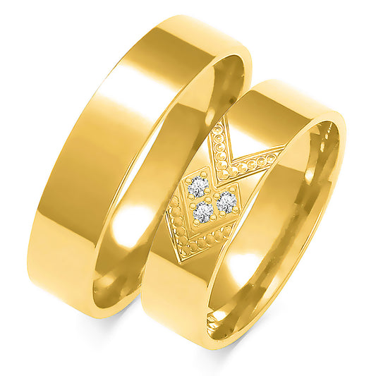 Lumaria 5.50 mm + 5.50 mm - 0,042 ct. Diamanten