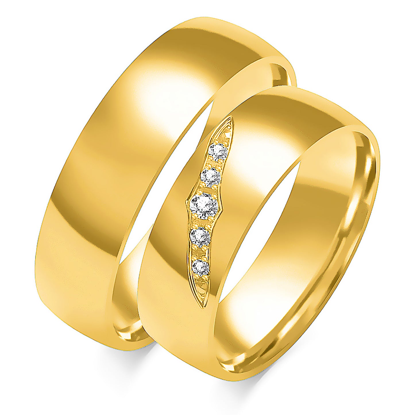 Marcellina 6.00 mm + 6.00 mm - 0,068 ct. Diamanten