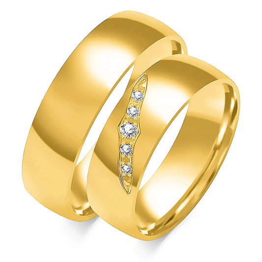 Marcellina 6.00 mm + 6.00 mm - 0,068 ct. Diamanten