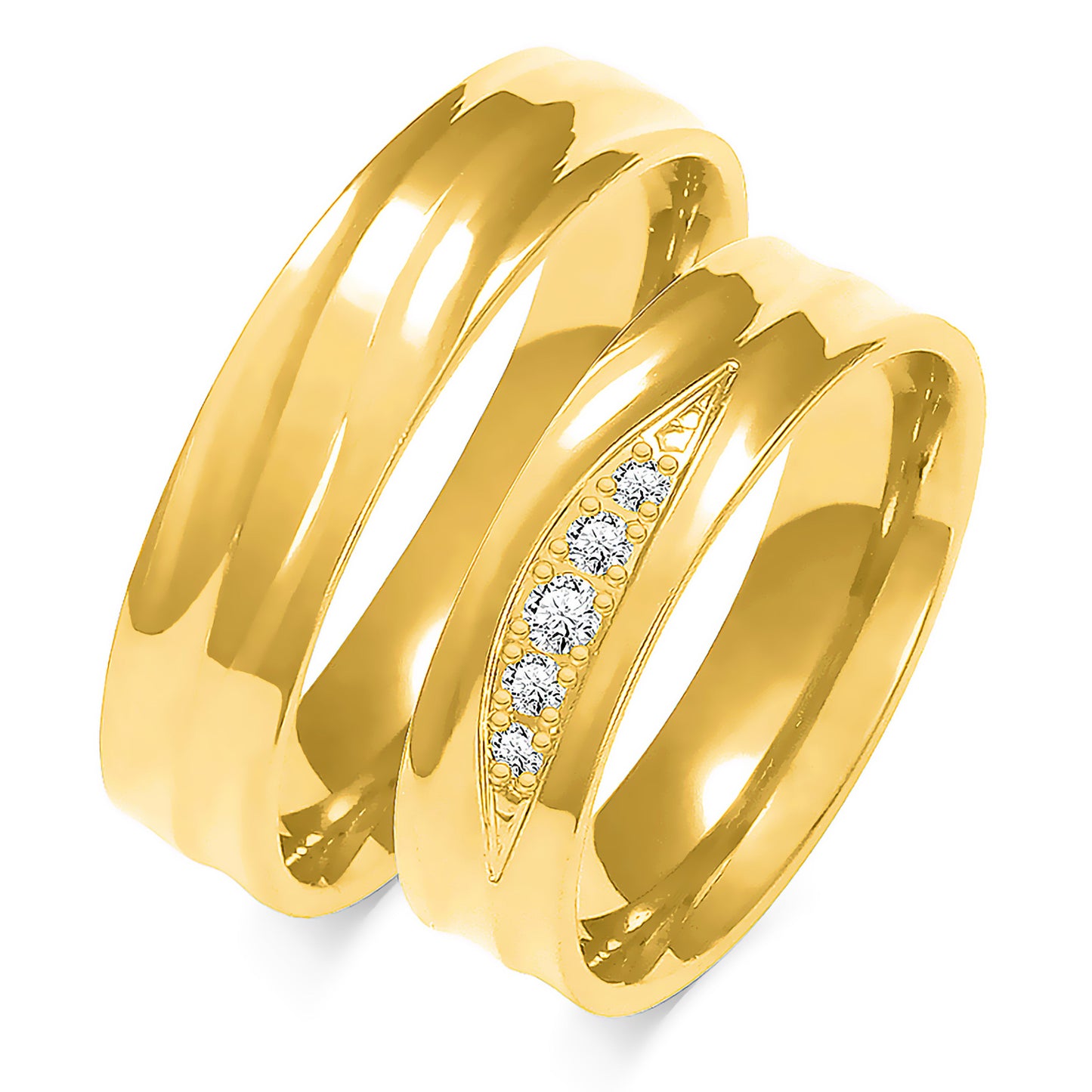 Meriselle 5.50 mm + 5.50 mm - 0,105 ct. Diamanten