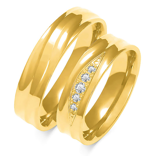 Meriselle 5.50 mm + 5.50 mm - 0,105 ct. Diamanten