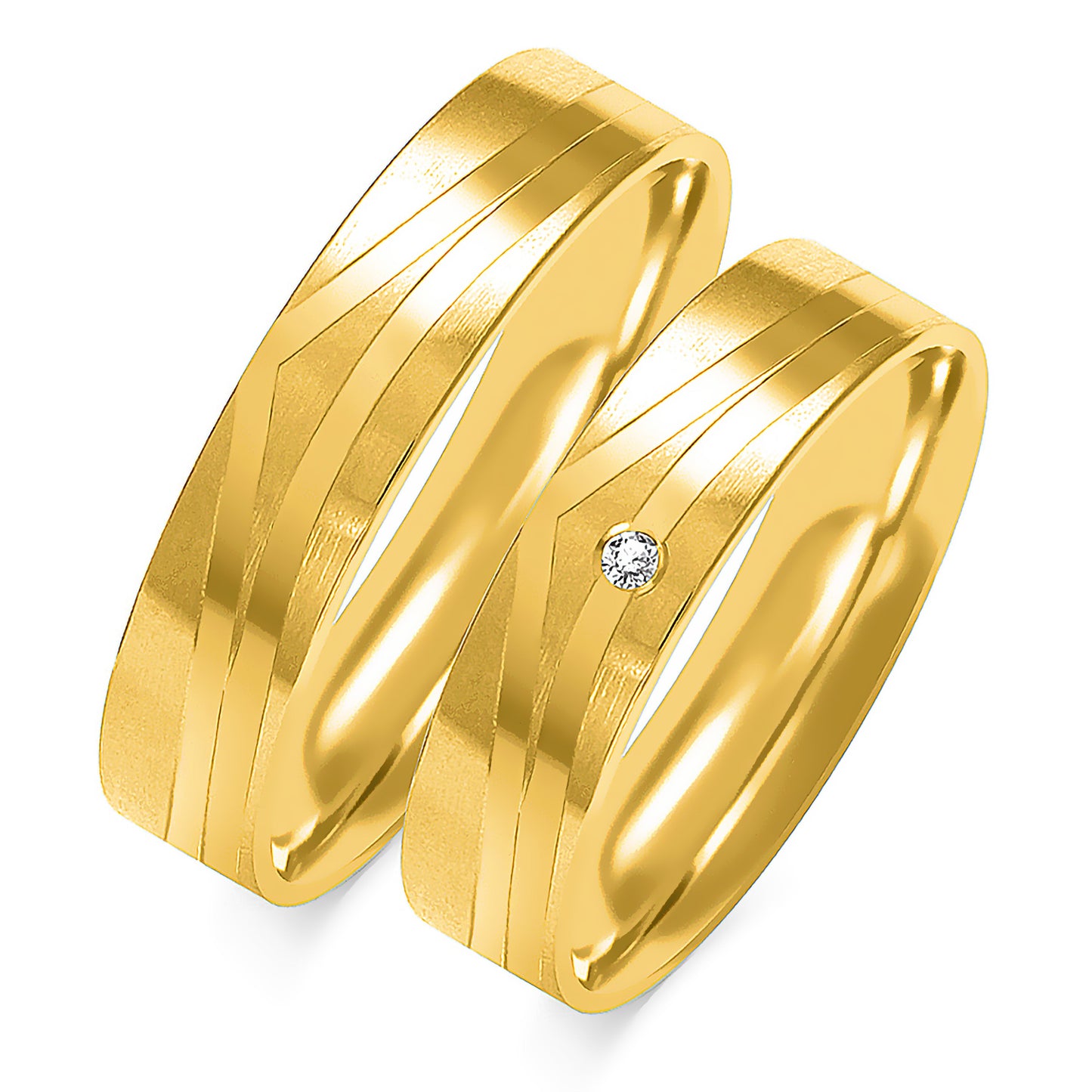 Olivara 5.00 mm + 5.00 mm - 0,014 ct. Diamanten