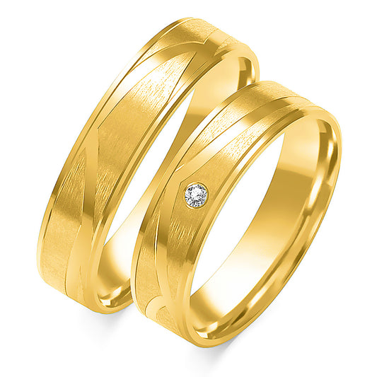 Ravelle 5.00 mm + 5.00 mm - 0,014 ct. Diamanten